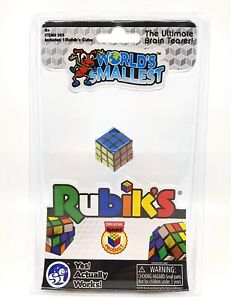 NEW WORLD'S SMALLEST RUBIK's CUBE Mini Toy Brain Teaser - Really Works!