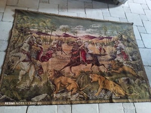 Grande Arazzo Orientale Caccia Aux Lion 20 ° - Picture 1 of 18