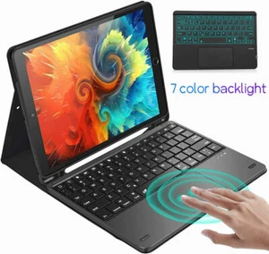 For iPad Air 4/5th Gen 10.9" PRO 11" Backlit Keyboard Case Cover w/pen holder - Picture 1 of 57