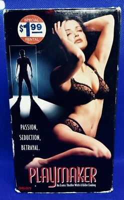 PLAYMAKER VHS 1994 JENNIFER RUBIN Colin Firth Erotic Sleazy Thriller Free Ship - Image 1 of 4