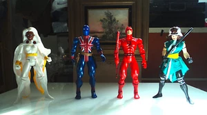 LOOSE 10" MARVEL FIGURE SET! DD, STORM, ROGUE, UNION JACK! NM / VF+ CONDITION! - Picture 1 of 18