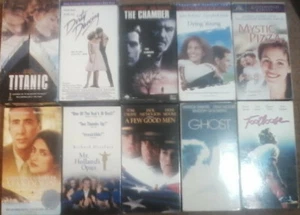 Lot of 10 CONTEMPORARY CLASSIC VHS Tapes - Dirty Dancing Dying Young Ghost + - Bild 1 von 1