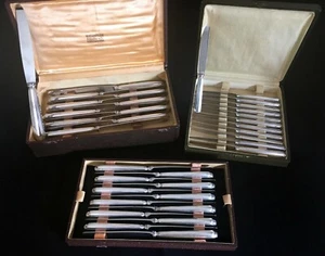 French Art Deco Complete Set of 36 Knives by Ravinet D’Enfert – Club Pattern - Picture 1 of 12