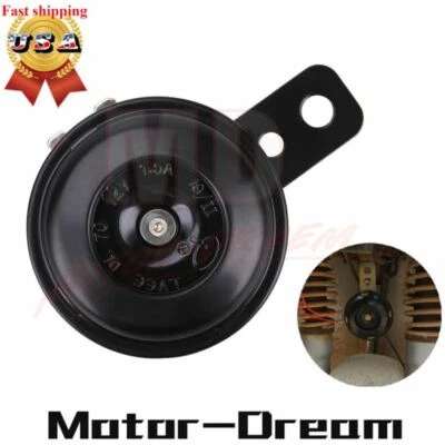 Motorcycle Car Electric Bike ATV Waterproof Loud 105dB Dirt Bike Universal Horn Foto 1 de 4
