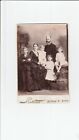 CABINET CARD GREAT AD TORONTO, CANADA, VICTORIAN LARGE FAMILY GIRL HOLDING DOLL