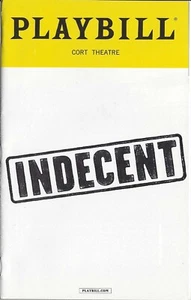 2017 Playbill Indecent Katrina Link Mimi Lieber Max Gordon Moore - Imagen 1 de 1