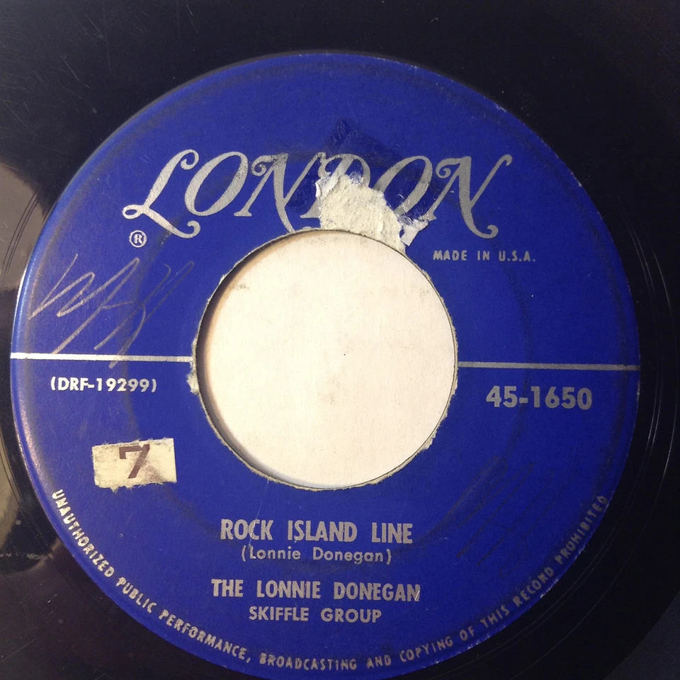 Lonnie Donegan Skiffle Group 45 Rock Island Line/John Henry 1956 uk folk VG++ 7" - Image 1 of 4