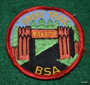PFADFINDERLAGER PATCH - CAMP MANATOC - TOLLER TRAIL COUNCI - KOSTENLOSER VERSAND - Bild 1 von 3