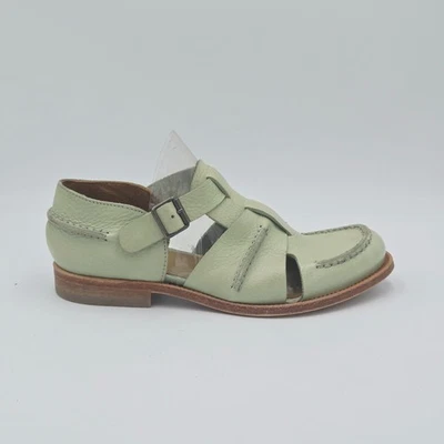 Damenschuhe MOMA 37 Sandalen Grün Echtes Leder 230DA - Bild 1 von 4