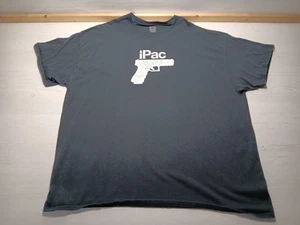 Vintage Y2K iPac Gun iPhone Apple Parody Comedy T Shirt Size 3XL *Fading & Logo - Picture 1 of 14