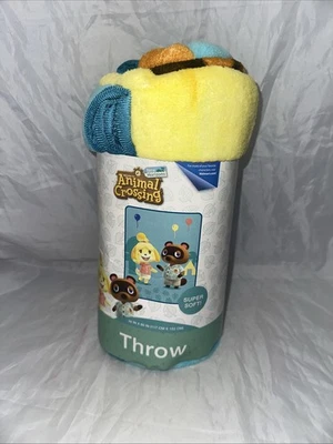 Супермягкое плюшевое одеяло Animal Crossing New Horizons 46 X 60 дюймов Nintendo - Изображение 1 из 4