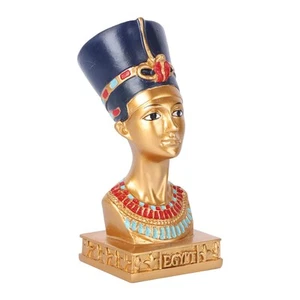 LIFKOME Egyptian Pharaoh Queen Sculpture Egyptian Queen Head Statue Resin Cra... - Picture 1 of 9