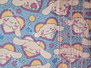 Custom 100% Cotton Woven Fabric Hello Kitty Sanrio My Melody 1/4 Yard 9x56 Blue - Picture 1 of 2