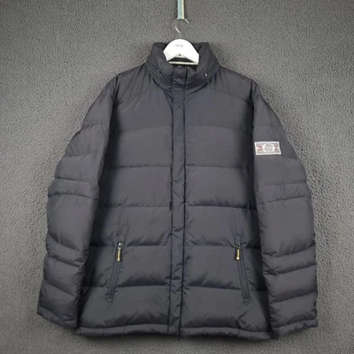 Vintage SERGIO TACCHINI Jacket Mens L Large Navy DOWN Puffer Quilted Insulated - Image 1 of 4