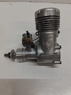 Avión de radiocontrol Super Tigre V60 de colección brillante motor nitro Saturno Italia Foto 1 de 4