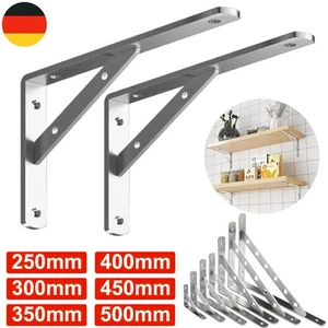 1-4er Regalbodenträger Konsole Regalträger Halterung Schwerlastträger Edelstahl - Bild 1 von 18