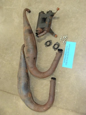 1998 ARCTIC CAT ZR600 99 00 zl AFTERMARKET EXHAUST CAN TWIN PIPE stinger SYSTEM - Image 1 of 4