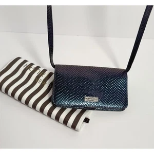 Henri Bendel New York Iridescent uptown crossbody/clutch with dust bag EUC - Picture 1 of 7