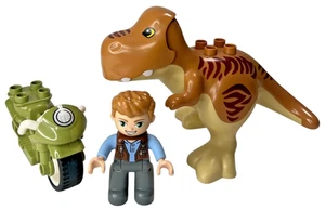 LEGO DUPLO Jurassic World Replacement Set – Owen, Dinosaur & Motorcycle - Picture 1 of 5