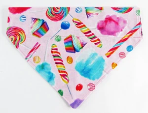 Candy Dog Bandana, Over the Collar perro pañuelo, collar perro pañuelo, cachorro - Imagen 1 de 12