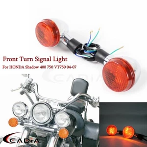Luces de señal de giro delanteras ámbar para Honda Shadow 400 750 VT750 04-07 E13 aprobado - Imagen 1 de 10