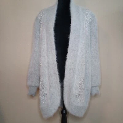 ABRIGO SUÉTER VINTAGE BELLDINI ANGORA Foto 1 de 4