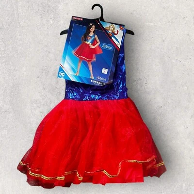 Rubie's Super Girl Costume Size Kids Large NEW - Image 1 of 4