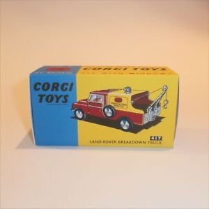 Corgi Toys 417 Land Rover Breakdown Tow Truck Repro Box