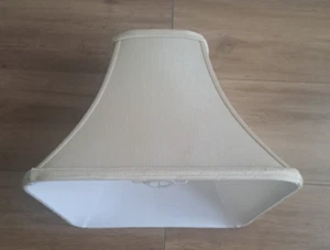 Endon Handmade England Lampshade Traditional Lined Square single tone 26cm - Picture 1 of 15