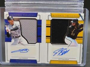 2018 National Treasures Trevor Story/Josh Bell Dual Material Auto Booklet #18/99