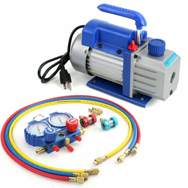 ZENY VP125+ 3.5CFM 1/4HP Air Vacuum Pump Refrigeration Kit