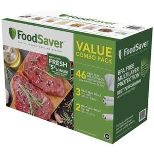 Food saver Vacuum Seal Bags & Rolls FoodSaver Value 46 + 3 + 2 Combo pack - Picture 1 of 4