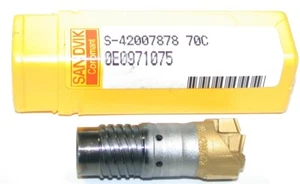 Taladro de cabeza eyectora Sandvik Coromant S-42007878 70C punta de carburo soldado de 0,702" de diámetro - Imagen 1 de 2