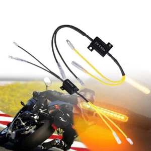 4Pcs Universal Motorcycle Turn Signal Indicator LED Load Resistor Flash Blinker - Imagen 1 de 10