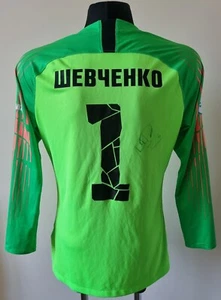 Shakhtar Donetsk 2018-2019 Goalkeeper Nike Match Worn jersey #1 Shevchenko - Picture 1 of 11