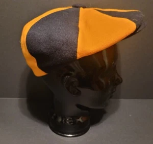 True VTG 1960'S Michigan Wolverines Men Newsboy Cap Cabbie Hat 7 3/8 - Picture 1 of 3