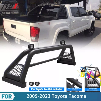 For 2005-2025 Toyota tacoma Adjustable Sport Bar Truck Bed Chase Rack Roll Bar  - Image 1 of 4