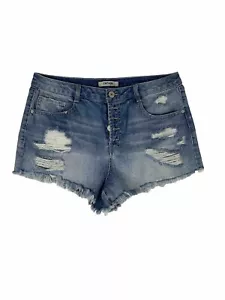 Pantalones Cortos Refuge Mujer Botón Mosca Corte Envejecidos Descarados Talla 10 (31W) - Imagen 1 de 15