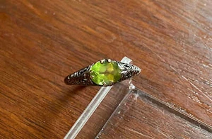Designer CNA Sterling Silver 925 Peridot Ring Sz 7.75 - Picture 1 of 9