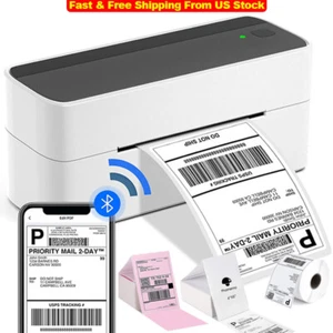 Bluetooth Thermal Shipping Label Printer Address Label Maker for Shipping Lot - Picture 1 of 24
