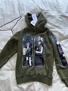 H&M EV Bravado Who Decides War X Basqiuat Hoodie Size XS - Picture 1 of 5