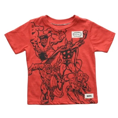 Marvel персонаж большой мальчик футболка Железный человек, Капитан Америка, Тор, Альтрон новый с Ярлыками - Изображение 1 из 3