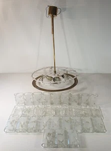 Lámpara de techo Doria antigua lámpara de techo tubos de vidrio Midcentury Space Age años 70 - Imagen 1 de 24