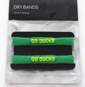 Nike Oregon Ducks Football Bicep Bands Go Ducks Apple Green/Yellow Strike - Picture 1 of 2