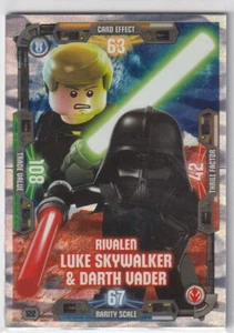 Lego Star Wars Série 3 Carte Numéro 122 Rivaux Luke Skywalker & Darth Vader - Picture 1 of 1