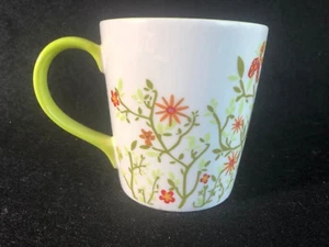 STARBUCKS Coffee 2007 Floral Spring Green Mug Teacup  Butterfly - Picture 1 of 6