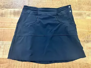 Gonna donna Athleta nera tinta unita tempo libero outdoor escursionismo asciugatura rapida taglia 8 - Foto 1 di 11