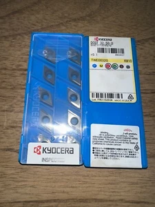 KYOCERA CARBIDE INDEXABLE INSERTS QTY 10 DCGT 32.50.2 FL-U KW10 DCGT11T301FL-U - Imagen 1 de 1