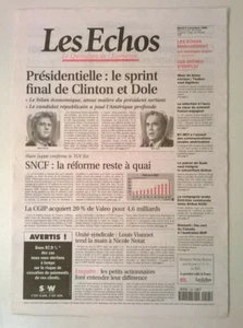 LES ECHOS du 5 novembre 1996 - Présidentielle américaine - Etat Collector - Picture 1 of 6