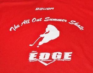 Bauer Hockey Jersey Red White M/M Senior The All Out Summer Skate Edge Sports - Picture 1 of 4